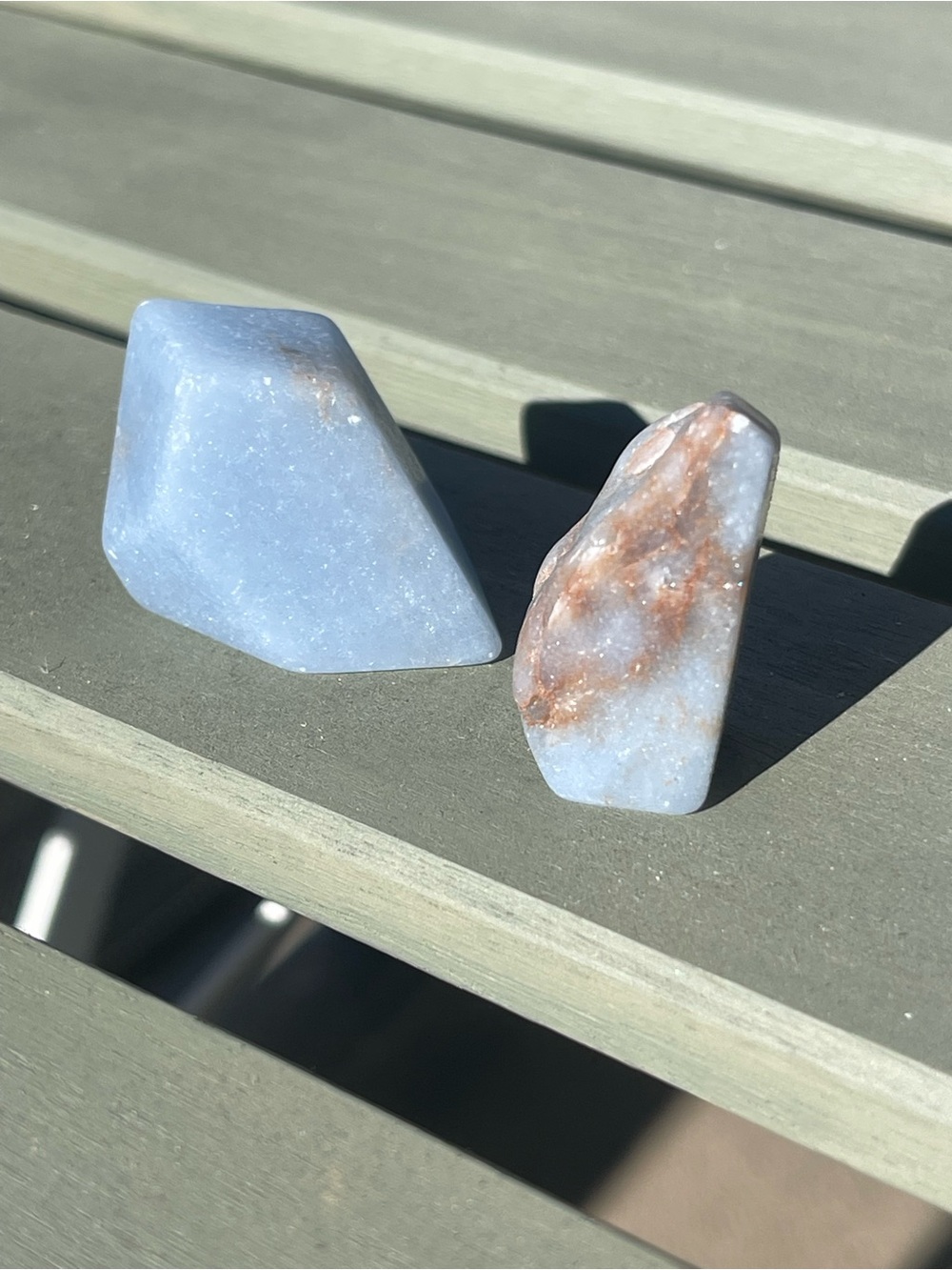 Blue Anhydrite Pieces 1”